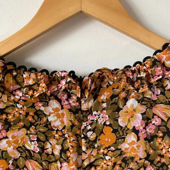 Showpo Liadi Playsuit  Jumpsuit Black Floral Sz 12 - Picture 7 of 9